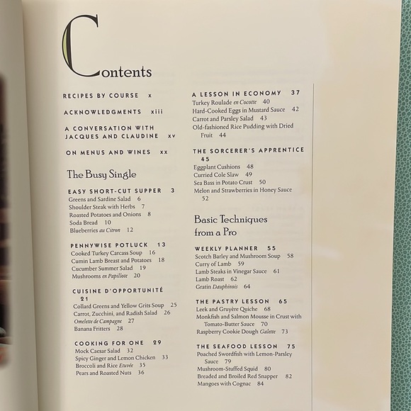 Jacques Pepin cookbook Cooking with Claudine - Picture 5 of 12